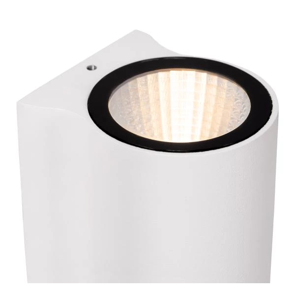 Lucide AKRA - Wandlamp Binnen/Buiten - LED - 1x6W 2700K - IP54 - Wit - detail 1